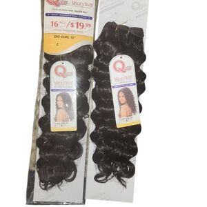Que Dio Curl Hair Extensions 100% Human Hair Mastermix 16" Color 2